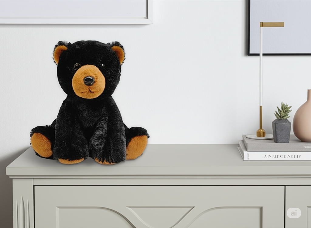 Plush Black Bear